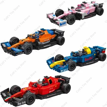 2023 Formula 1 Racing City Speed Шампион от F1 Строителни Блокове Комплекти Превозни средства ФИА Класически Модел на спортен Автомобил Тухли, Детски Играчки, Подаръци
