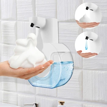 Автоматично дозиране система течен пенящегося сапун, Безконтактно Акумулаторна батерия Електрически Захранващи сапун за ръчно пране, за баня, Кухня