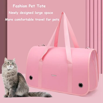 Голям голям чанта за пренасяне на домашни любимци, чанта през рамо за котки, Дишаща Сгъваема чанта за малки кучета, пътна чанта на едно рамо, космическа капсула