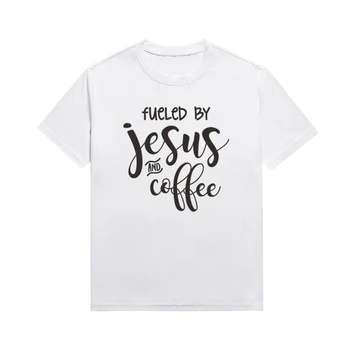 Женска тениска с слоган, Подхранвана От Jesus и Cottee, тениски с християнските принтом топ с кръгло деколте в стил Унисекс фланелка по поръчка