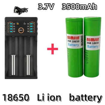 Капацитет на батерията 18650, бестселър, литиево-йонна батерия от 3.7 от 3500 mah + зарядно устройство Акумулаторна батерия, подходяща за отвертки