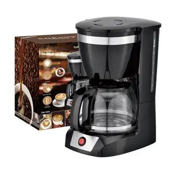 Кафе машина с 12 Чаши, Компактна кафемашина с филтър за многократна употреба, подогреваемой готварска печка и кафе машина за дома и офиса