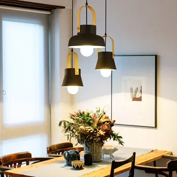 Модерен прост ресторант окачен лампа, скандинавски творческа личност, магазин за Тестени изделия, бар, окачена лампа, трапезария, ресторанная лампа