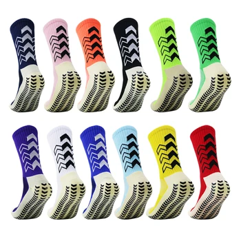 Нови Футболни чорапи, Нескользящие Висококачествени Меки дишащи Мъжки И женски Футболни спортни чорапи с дебела дъното на кърпи